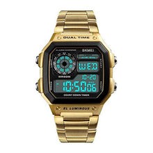 Load image into Gallery viewer, SKMEI Digital White Dial Men's Watch-1335 Gold
