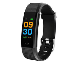 Load image into Gallery viewer, Techstream ID115 Plus Bluetooth Fitness Band Smart Watch Tracker with Heart Rate Sensor Activity Tracker Waterproof Body Functions