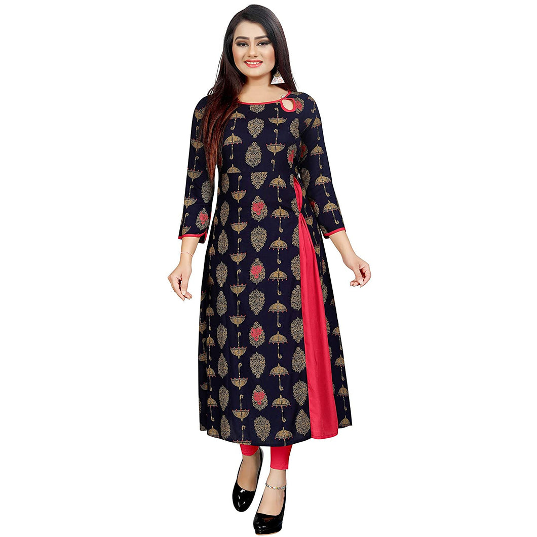 Heny Enterprise BEST Designer Rayon fancy Kurti for womens - LATEST Kurti for ladies