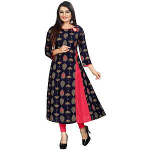 Heny Enterprise BEST Designer Rayon fancy Kurti for womens - LATEST Kurti for ladies