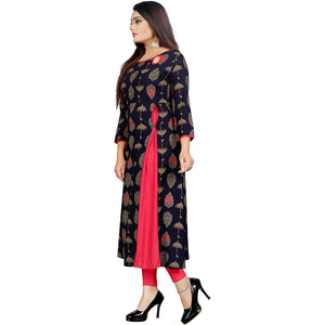 Heny Enterprise BEST Designer Rayon fancy Kurti for womens - LATEST Kurti for ladies