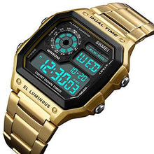 Load image into Gallery viewer, SKMEI Digital White Dial Men&#39;s Watch-1335 Gold
