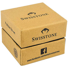 Load image into Gallery viewer, SWISSTONE SW480-SLV-BRW Brown Leather Strap Wrist Watch for Men
